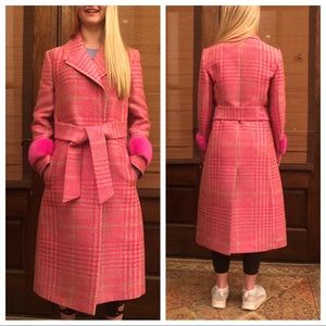 Authentic Fendi Silk/Mink Coat